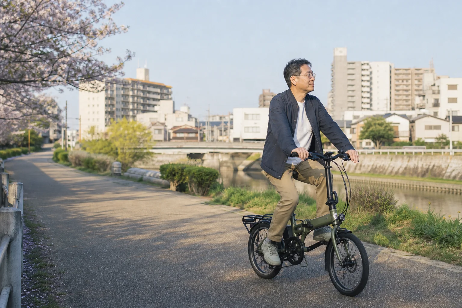 折りたたみ自転車を、玄関に迎える前に